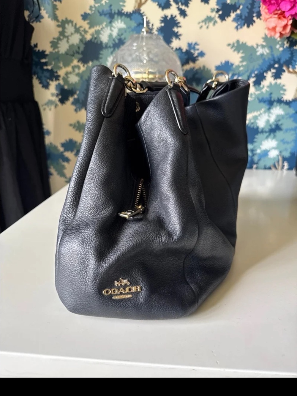 Coach Black Leather Phoebe Madison Shoulder Bag F35723 No.H1657 - Picture 4 of 12